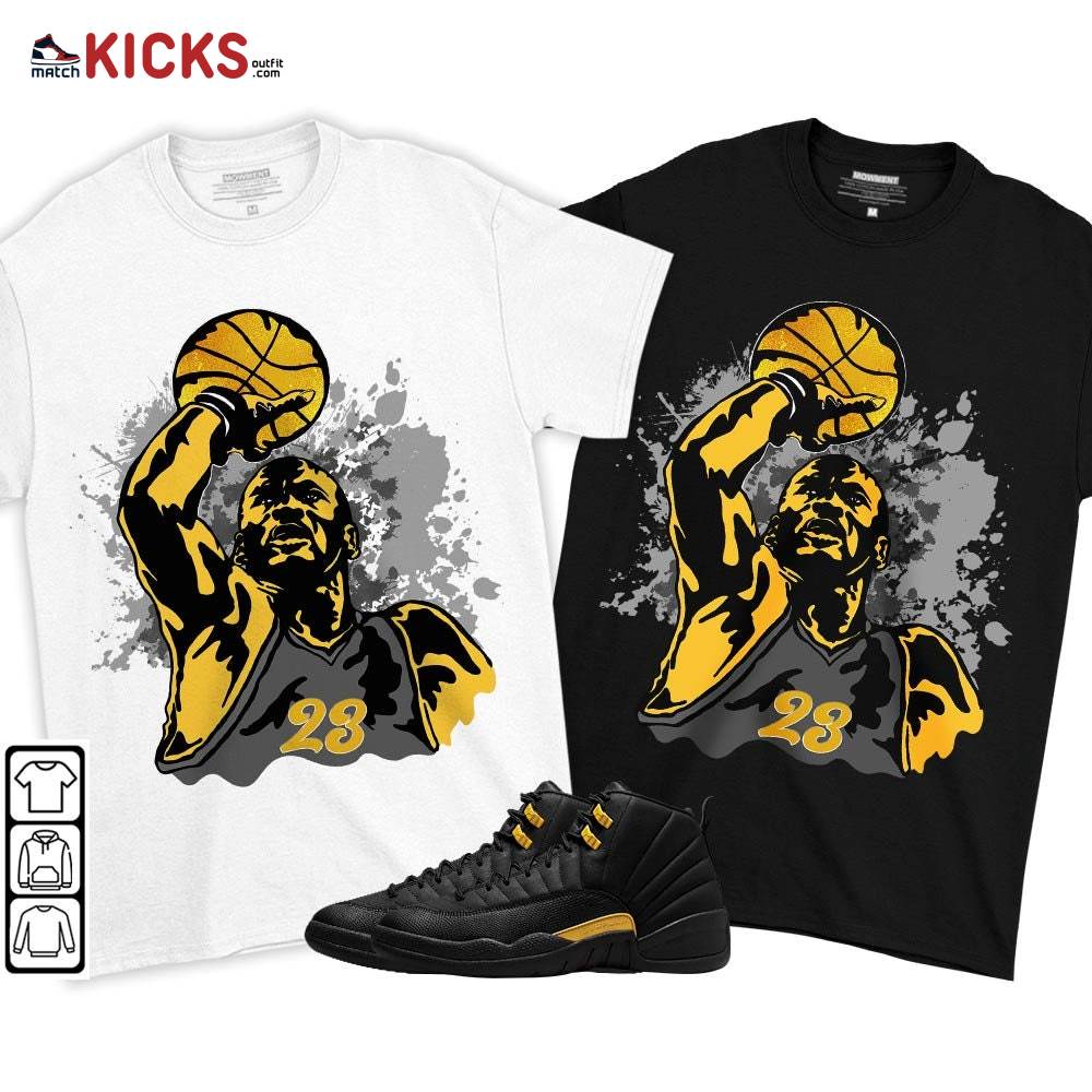 Basketball Superstar Sneaker Shirt Match Black Taxi 12s, Jordan 12 Retro Black Taxi MKO T-Shirt Basketball Superstar Sneaker Shirt Match Black Taxi 12s, Jordan 12 Retro Black Taxi MKO T-Shirt