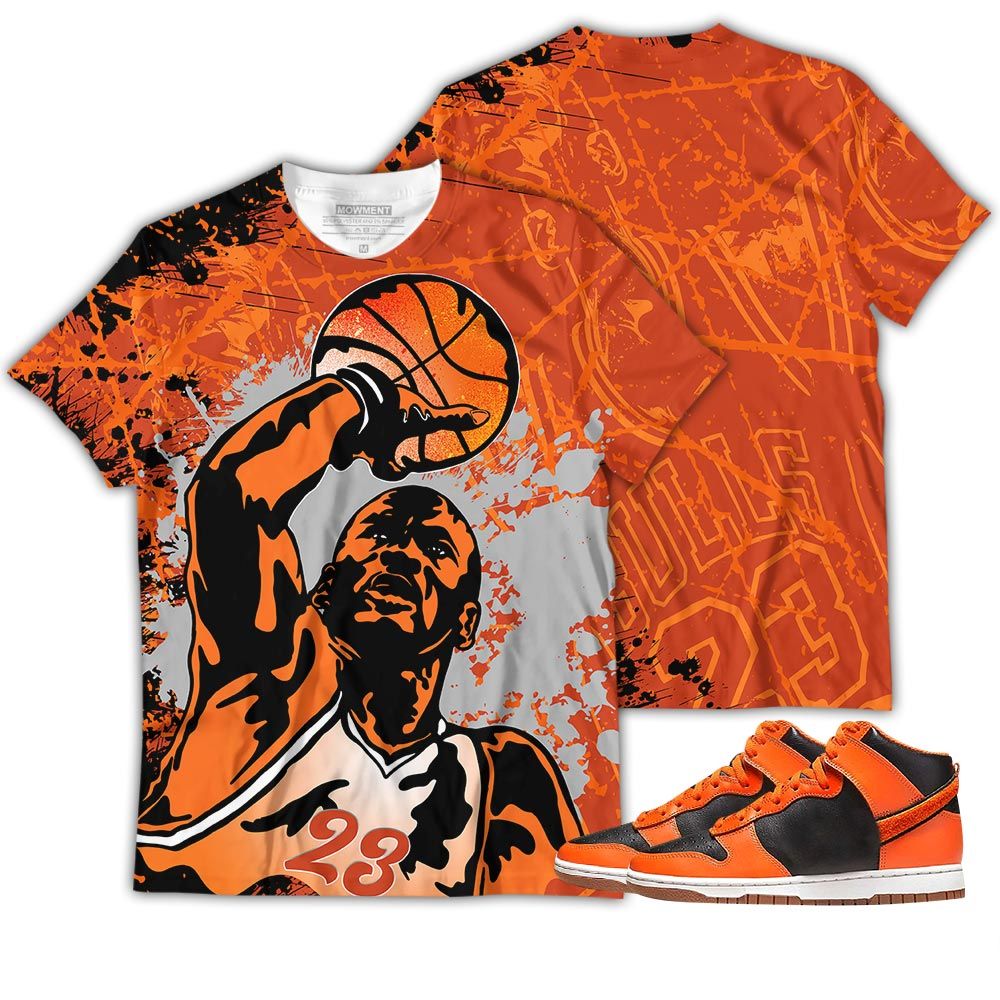 Basketball Superstar Sneaker Shirt Match Dunk Black Orange, Dunk High Gs Safety Orange Hoodie Sweatshirt Tee All Over Print MKO Shirt Basketball Superstar Sneaker Shirt Match Dunk Black Orange, Dunk High Gs Safety Orange Hoodie Sweatshirt Tee All Over Print MKO Shirt