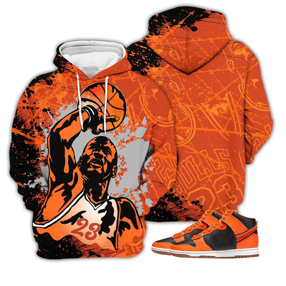 Basketball Superstar Sneaker Shirt Match Dunk Black Orange, Dunk High Gs Safety Orange Hoodie Sweatshirt Tee All Over Print MKO Shirt Basketball Superstar Sneaker Shirt Match Dunk Black Orange, Dunk High Gs Safety Orange Hoodie Sweatshirt Tee All Over Print MKO Shirt