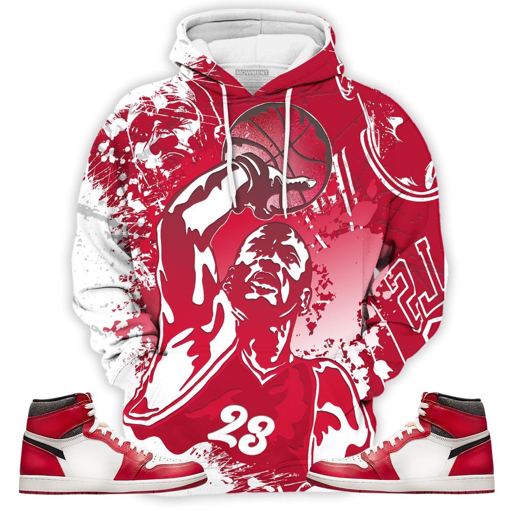 Basketball Superstar Sneaker Shirt Match High Og Chicago 1S, Jordan 1 Lost Found Chicago Hoodie Sweatshirt Tee All Over Print MKO Shirt