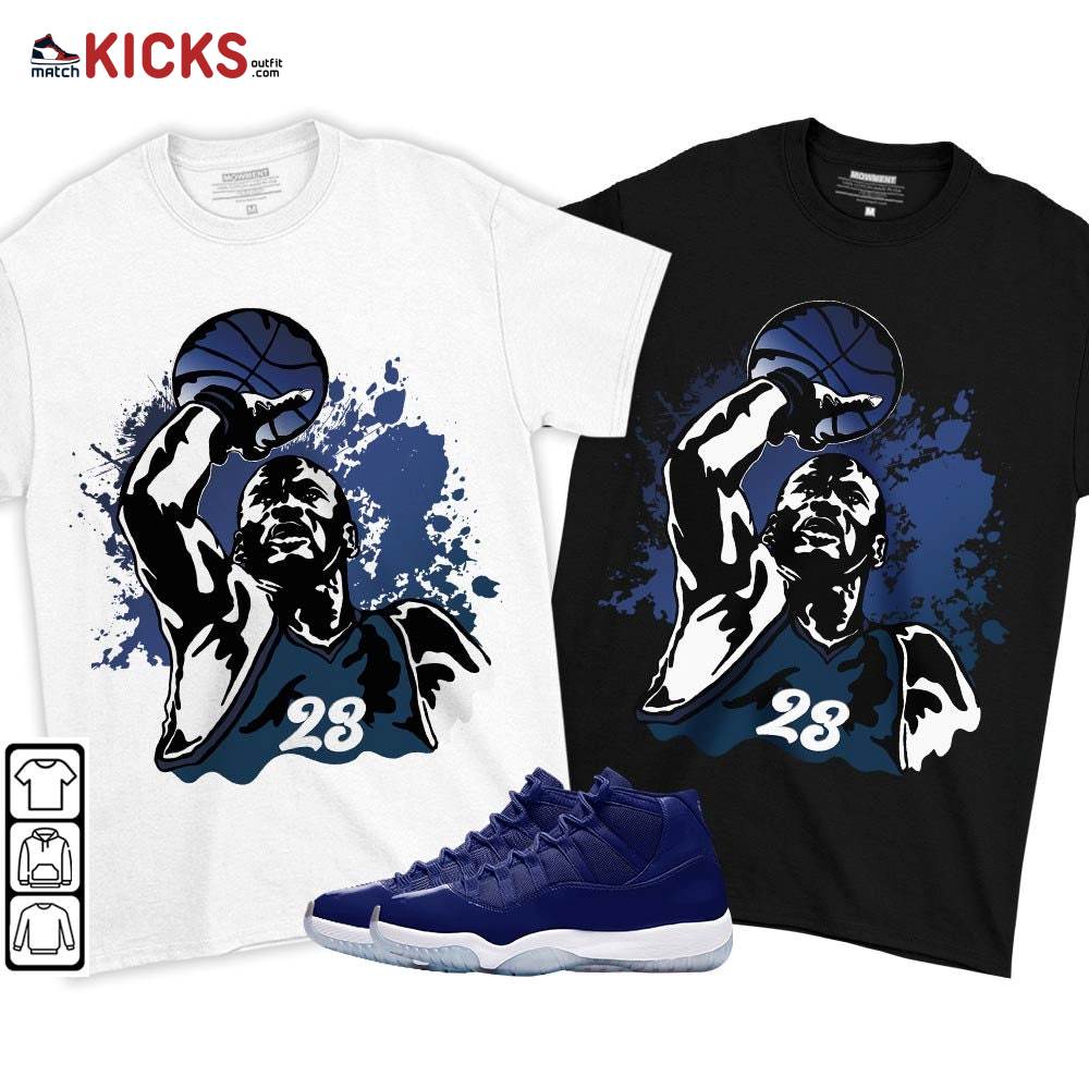 Basketball Superstar Sneaker Shirt Match Midnight Navy 11s, Jordan 11 Retro Midnight Navy MKO T-Shirt Basketball Superstar Sneaker Shirt Match Midnight Navy 11s, Jordan 11 Retro Midnight Navy MKO T-Shirt