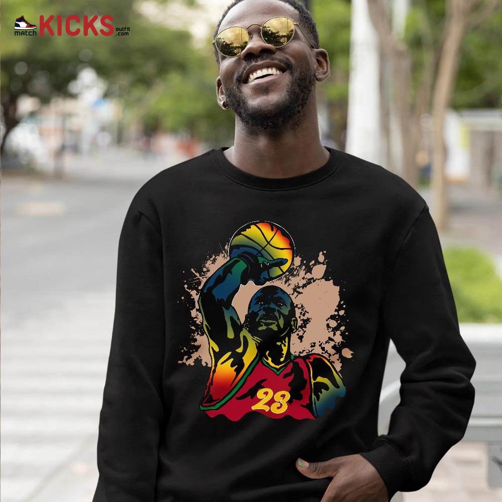 Basketball Superstar Sneaker Shirt Match Multi Color 2022 1s, Jordan 1 Mid Multi Color 2022 MKO T-Shirt Basketball Superstar Sneaker Shirt Match Multi Color 2022 1s, Jordan 1 Mid Multi Color 2022 MKO T-Shirt