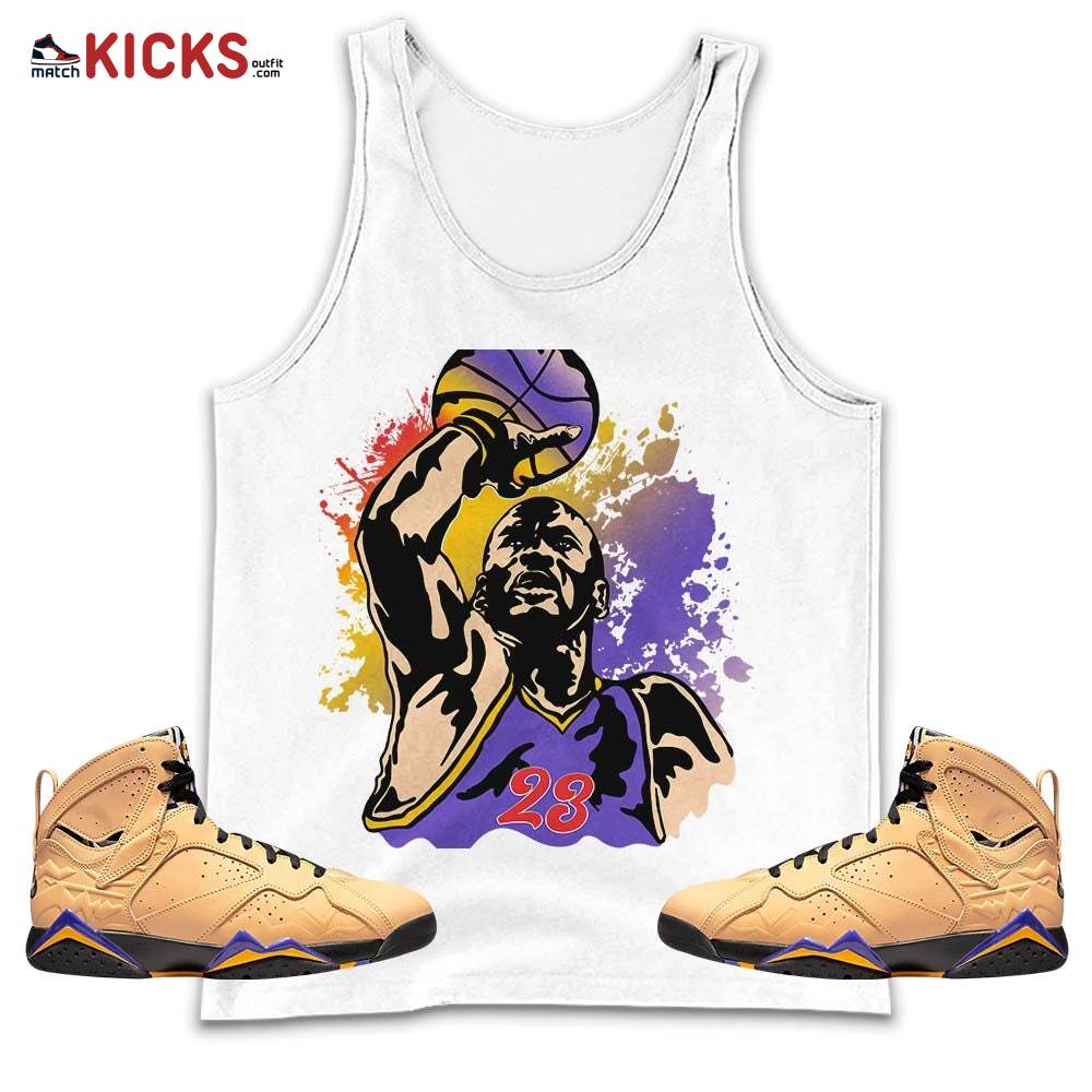 Basketball Superstar Sneaker Shirt Match Vachetta Tan 7s, Jordan 7 SE Afrobeats MKO Tank Top Basketball Superstar Sneaker Shirt Match Vachetta Tan 7s, Jordan 7 SE Afrobeats MKO Tank Top