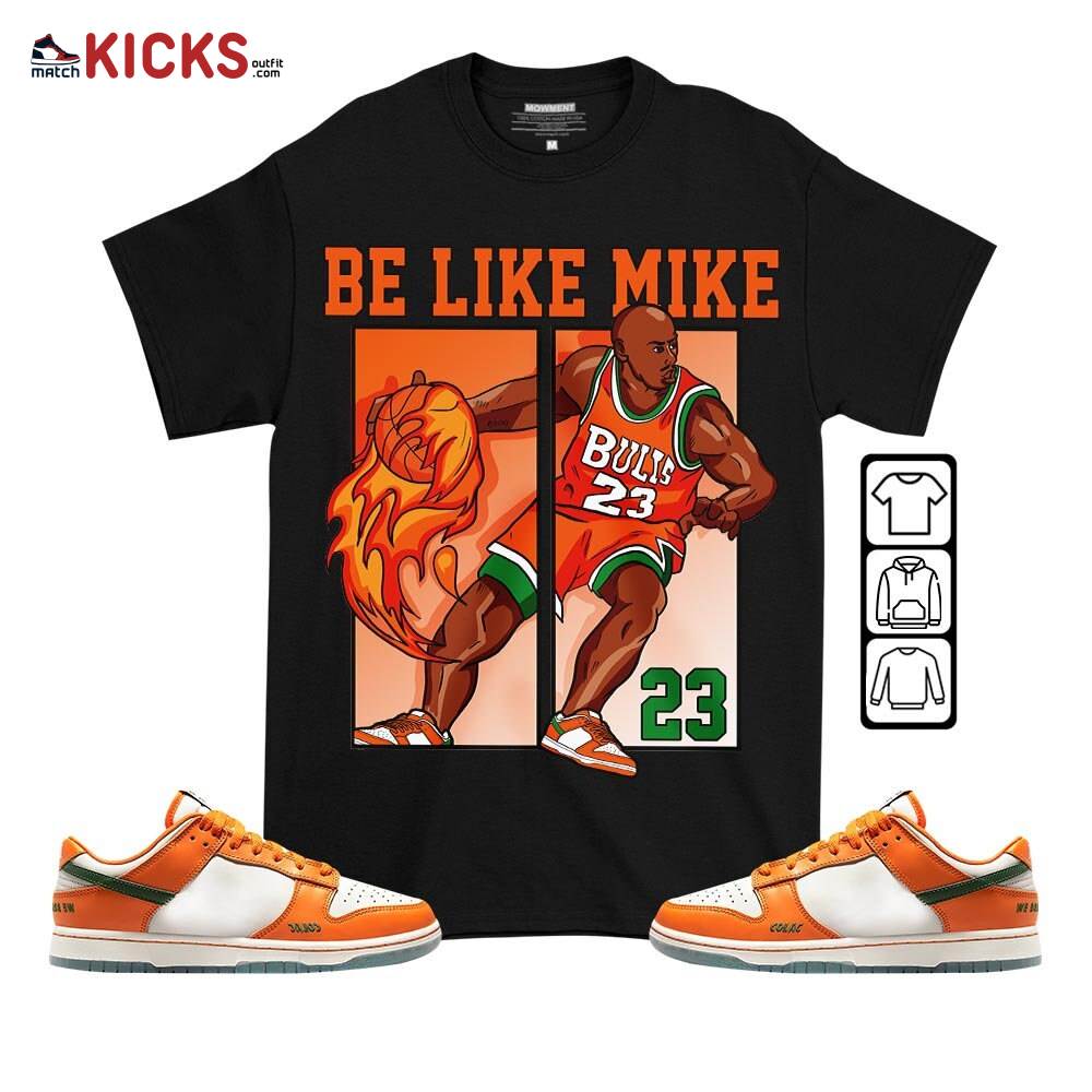 Be Like Mike Sneaker Shirt Match Florida A and M University, Dunk Low Florida A and M University MKO T-Shirt