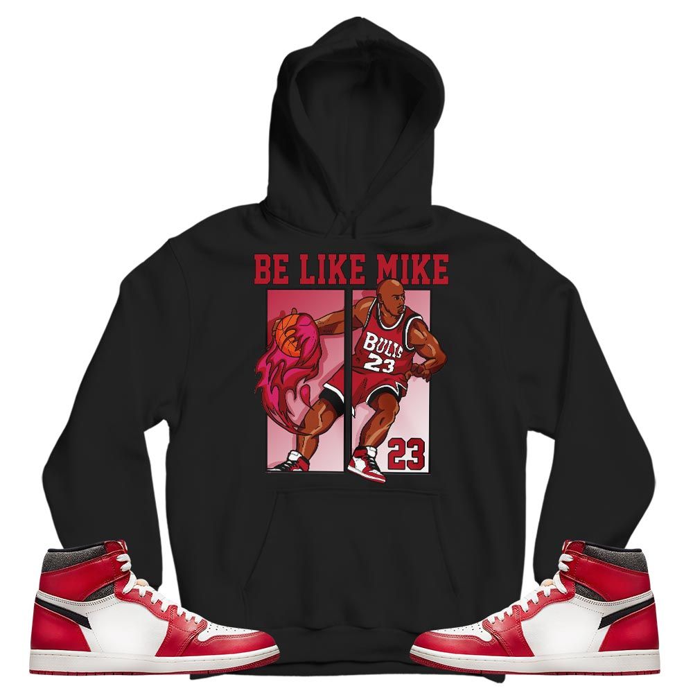 Be Like Mike Sneaker Shirt Match High OG Chicago 1s, Jordan 1 Lost Found Chicago MKO T-Shirt