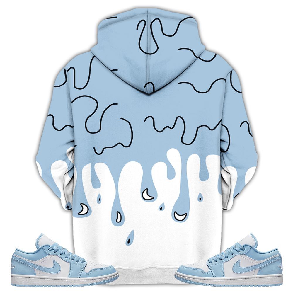 Bebe Kids 80S Baby Sneaker Shirt Match 1 Low Gets Icy, Jordan 1 Low Ice Blue Hoodie Sweatshirt Tee All Over Print MKO Shirt
