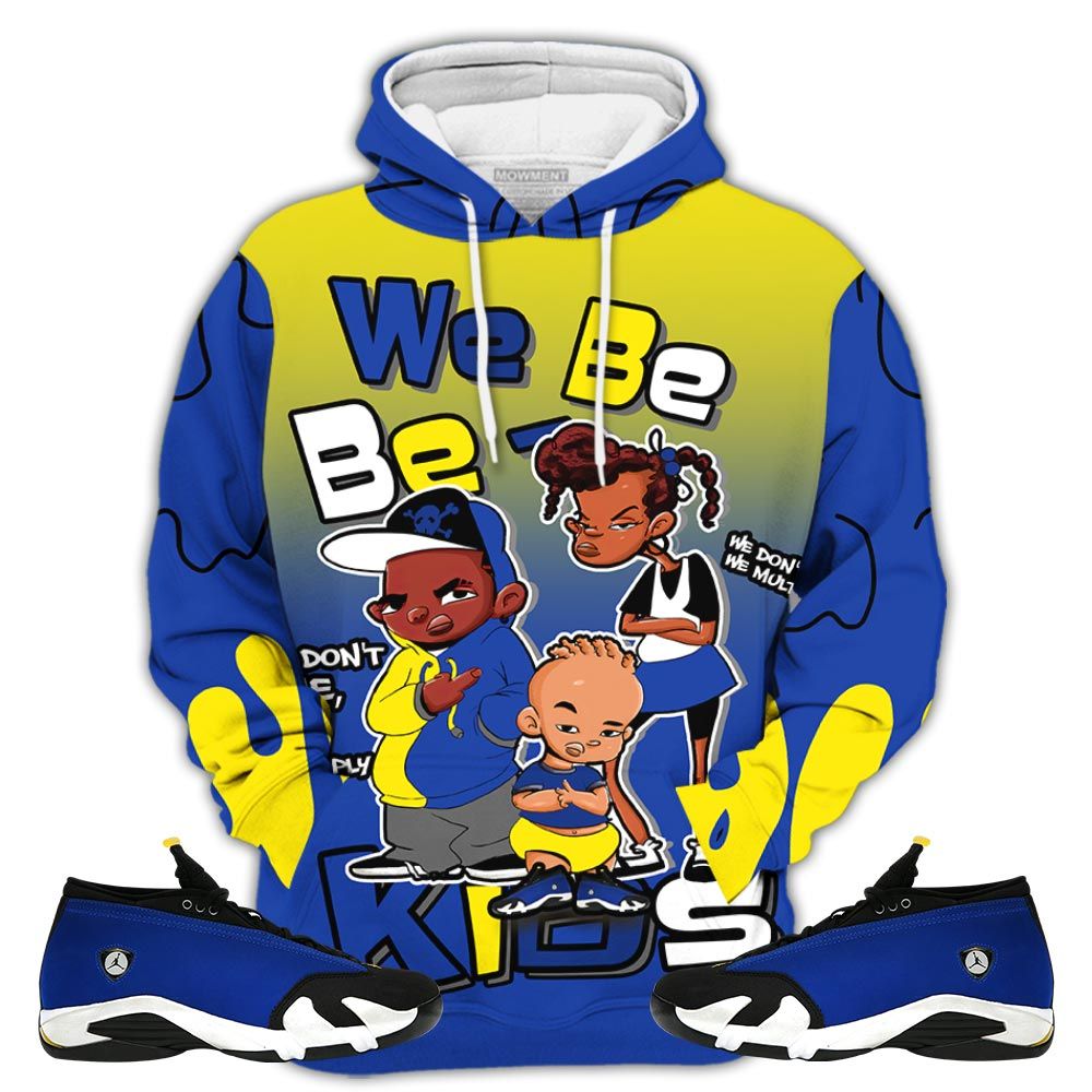 Bebe Kids 80S Baby Sneaker Shirt Match 2023 Blue Laney 14S, Jordan 14 Laney Hoodie Sweatshirt Tee All Over Print MKO Shirt Bebe Kids 80S Baby Sneaker Shirt Match 2023 Blue Laney 14S, Jordan 14 Laney Hoodie Sweatshirt Tee All Over Print MKO Shirt