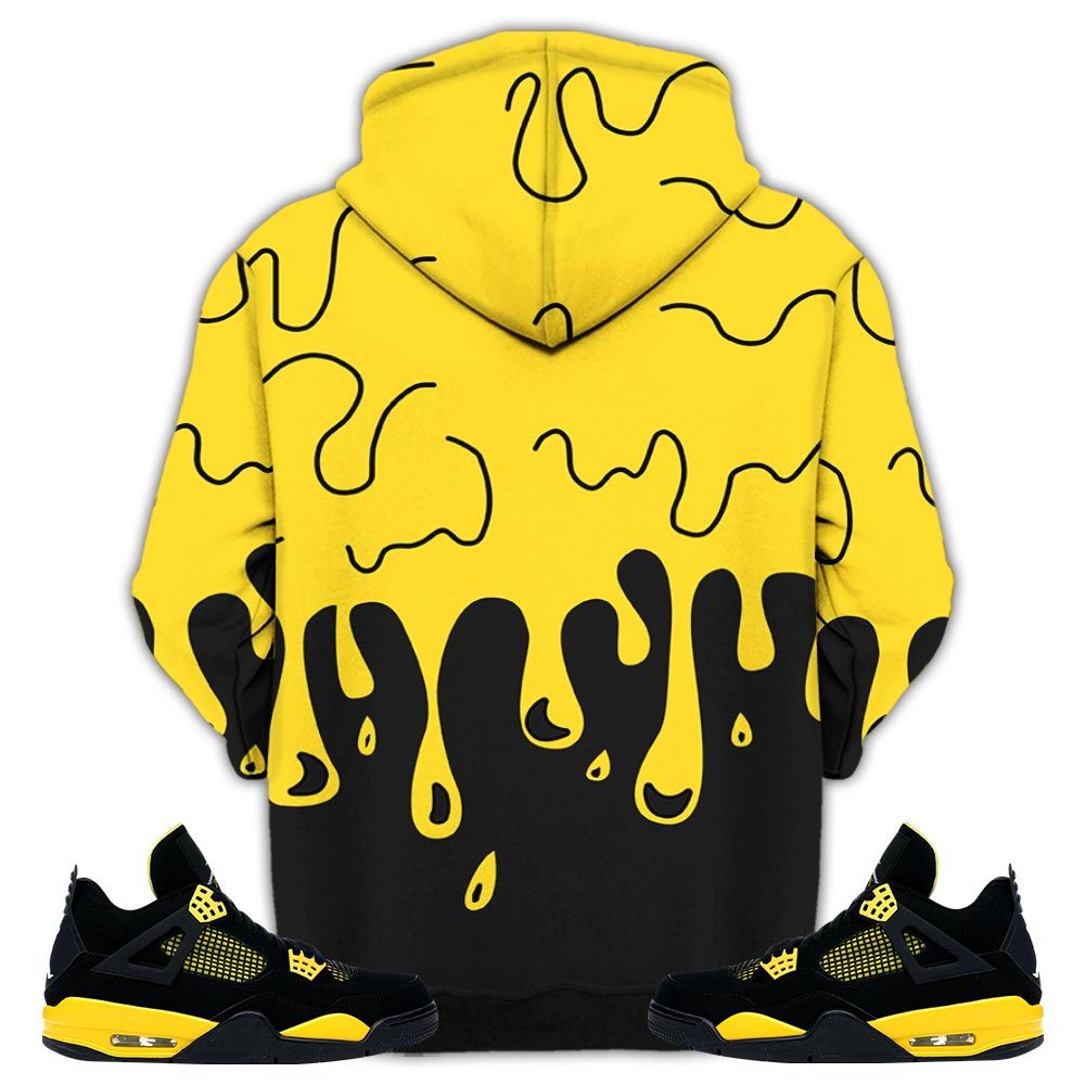 Bebe Kids 80S Baby Sneaker Shirt Match 2023 Thunder 4S, Jordan Retro 4 Thunder Hoodie Sweatshirt Tee All Over Print MKO Shirt