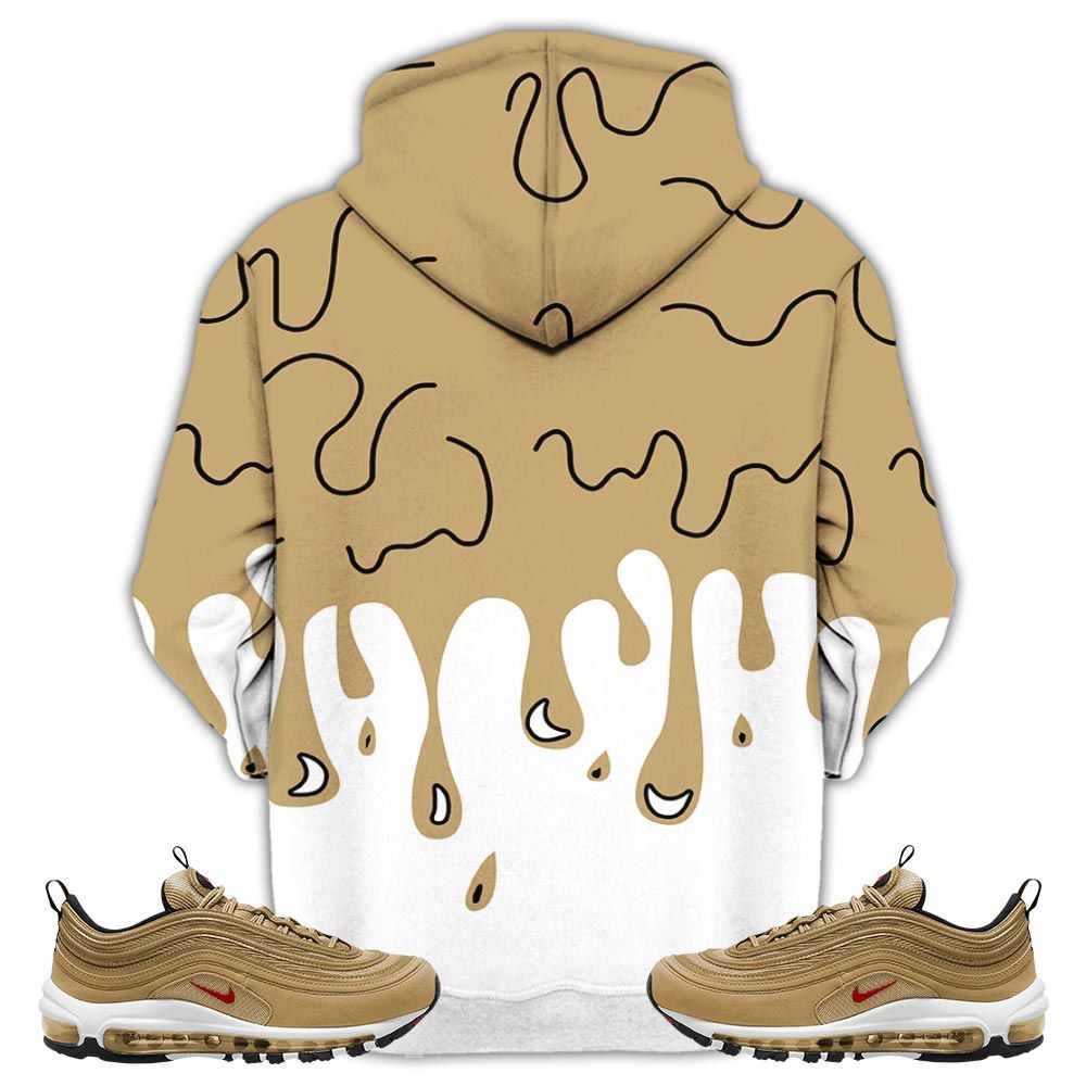 Bebe Kids 80S Baby Sneaker Shirt Match Air Max 97 Metallic Gold, Air Max 97 Gold Bullet Hoodie Sweatshirt Tee All Over Print MKO Shirt