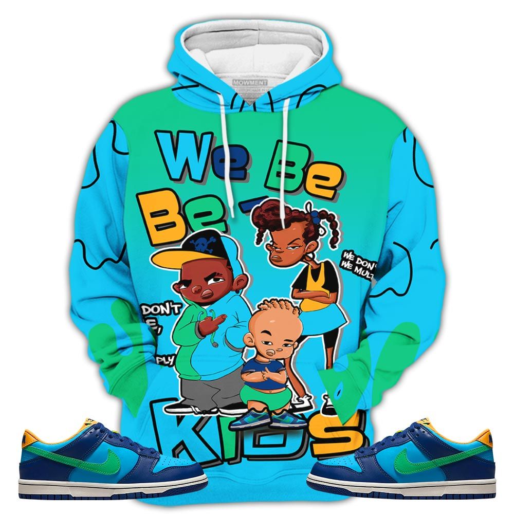 Bebe Kids 80S Baby Sneaker Shirt Match Dunk Low Gs Kyrie, Dunk Low Gs Electric Algae Hoodie Sweatshirt Tee All Over Print MKO Shirt