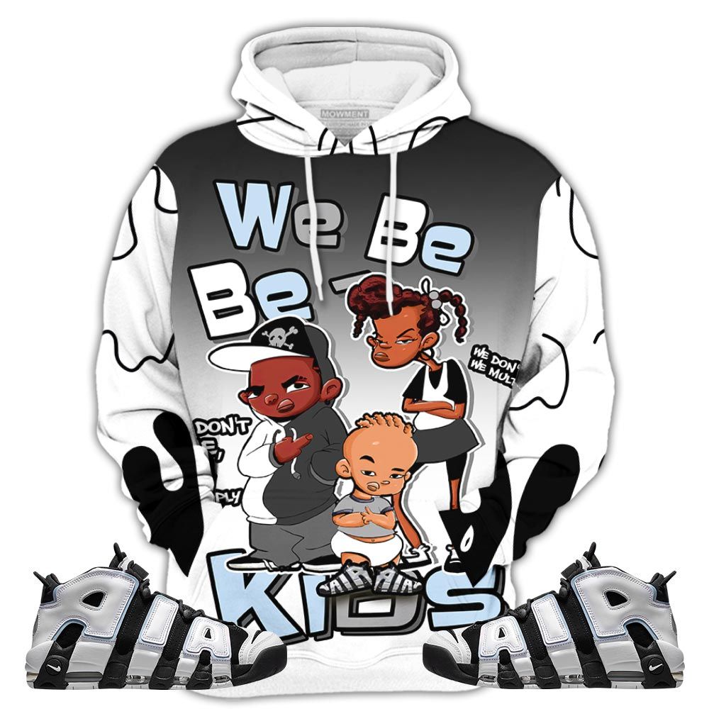 Bebe Kids 80S Baby Sneaker Shirt Match Uptempo Cobalt Bliss, Air More Uptempo Cobalt Bliss Hoodie Sweatshirt Tee All Over Print MKO Shirt