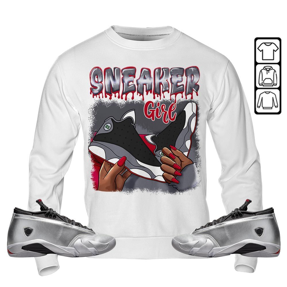 Black Fashion Sneaker Shirt Match 14 Low Metallic Silver, Jordan 14 Metallic Silver MKO Sweatshirt Black Fashion Sneaker Shirt Match 14 Low Metallic Silver, Jordan 14 Metallic Silver MKO Sweatshirt