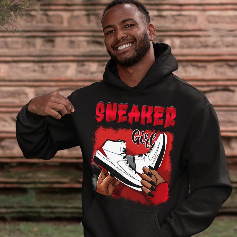 Black Fashion Sneaker Shirt Match 2 Chicago Varsity Red, Jordan Retro 2 Chicago MKO Hoodie Black Fashion Sneaker Shirt Match 2 Chicago Varsity Red, Jordan Retro 2 Chicago MKO Hoodie