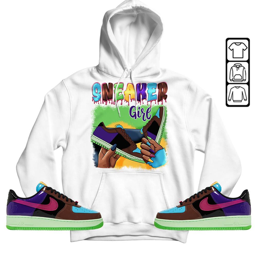 Black Fashion Sneaker Shirt Match AF 1 Low SP Pink Prime, Air Force 1 Undefeated Pink Prime MKO T-Shirt