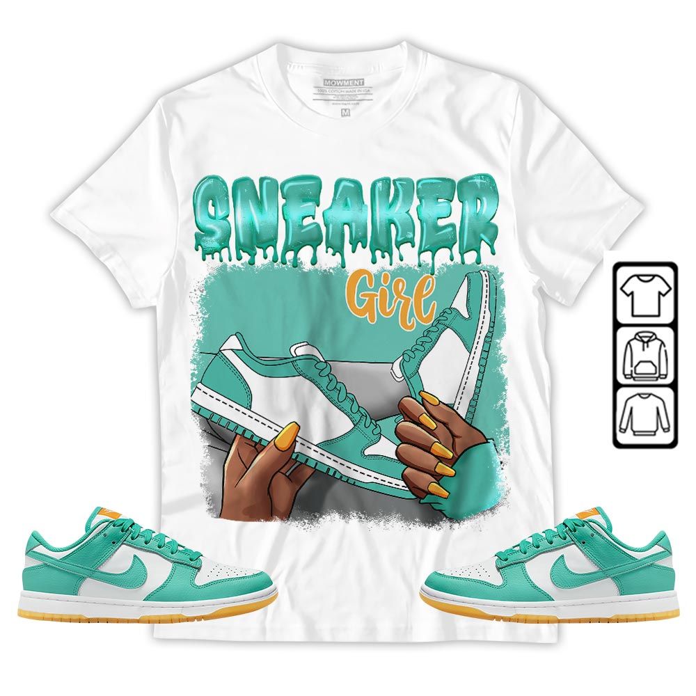 Black Fashion Sneaker Shirt Match Dunk Low Turquoise, Dunk Low Teal Zeal MKO Hoodie