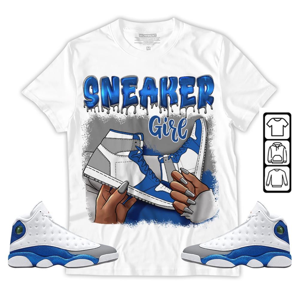 Black Fashion Sneaker Shirt Match French Blue 13s, Jordan 13 French Blue MKO T-Shirt Black Fashion Sneaker Shirt Match French Blue 13s, Jordan 13 French Blue MKO T-Shirt