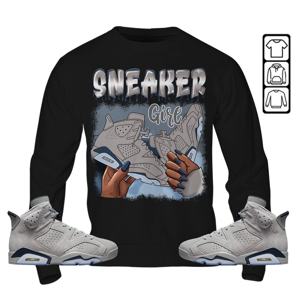 Black Fashion Sneaker Shirt Match Georgetown 6s, Jordan 6 Retro Georgetown MKO T-Shirt Black Fashion Sneaker Shirt Match Georgetown 6s, Jordan 6 Retro Georgetown MKO T-Shirt
