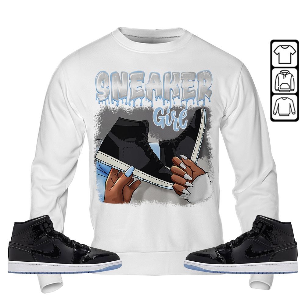 Black Fashion Sneaker Shirt Match Mid Knicks 1s, Jordan 1 Mid Space Jam MKO T-Shirt Black Fashion Sneaker Shirt Match Mid Knicks 1s, Jordan 1 Mid Space Jam MKO T-Shirt