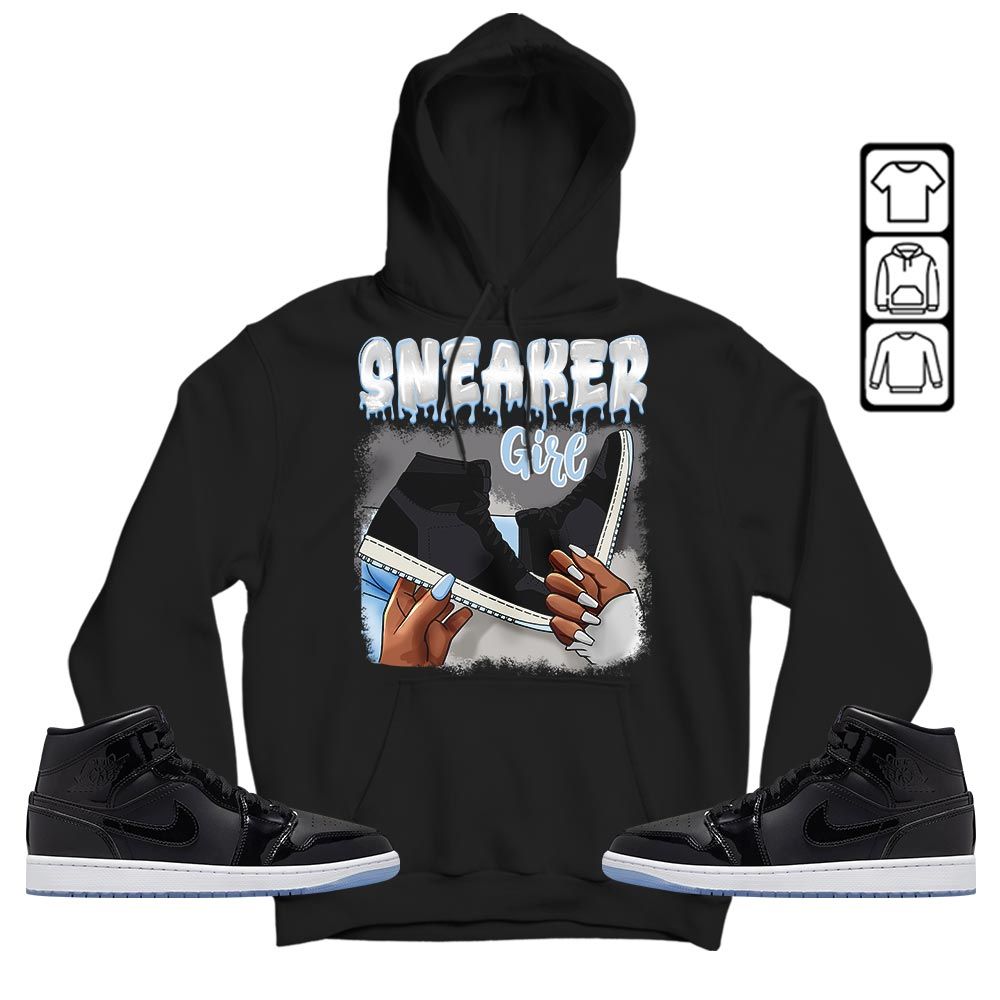 Black Fashion Sneaker Shirt Match Mid Knicks 1s, Jordan 1 Mid Space Jam MKO T-Shirt Black Fashion Sneaker Shirt Match Mid Knicks 1s, Jordan 1 Mid Space Jam MKO T-Shirt