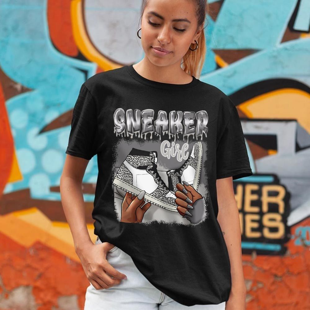 Black Fashion Sneaker Shirt Match OG Elephant 1s, Jordan 1 White Cement MKO T-Shirt Black Fashion Sneaker Shirt Match OG Elephant 1s, Jordan 1 White Cement MKO T-Shirt