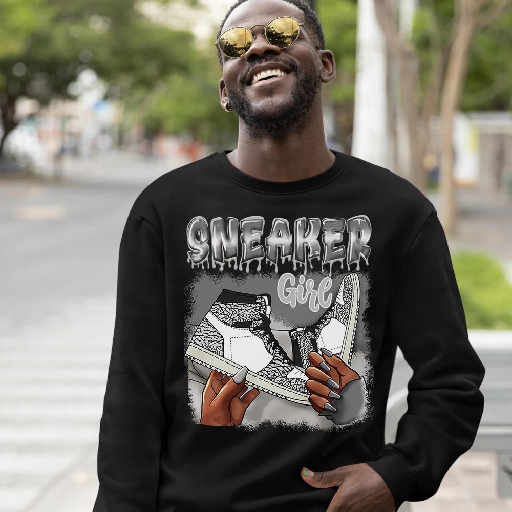 Black Fashion Sneaker Shirt Match OG Elephant 1s, Jordan 1 White Cement MKO T-Shirt Black Fashion Sneaker Shirt Match OG Elephant 1s, Jordan 1 White Cement MKO T-Shirt