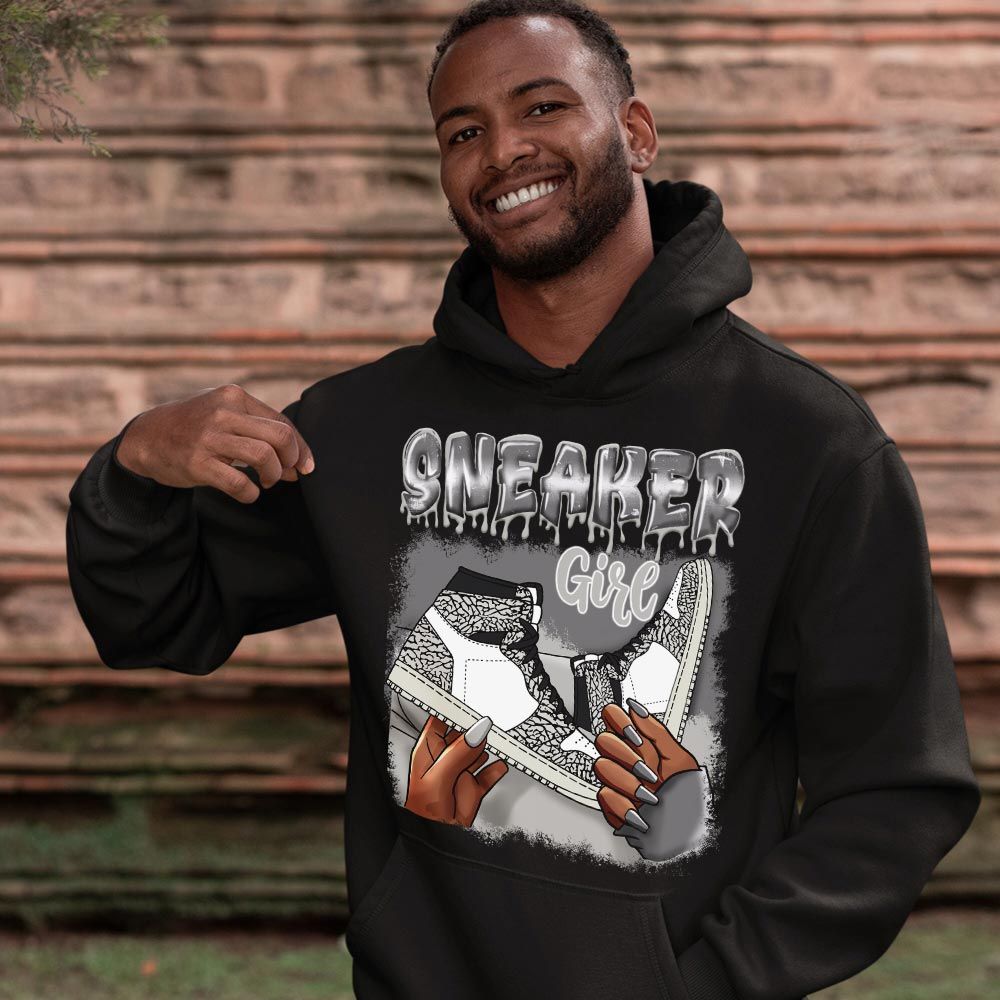 Black Fashion Sneaker Shirt Match OG Elephant 1s, Jordan 1 White Cement MKO T-Shirt Black Fashion Sneaker Shirt Match OG Elephant 1s, Jordan 1 White Cement MKO T-Shirt