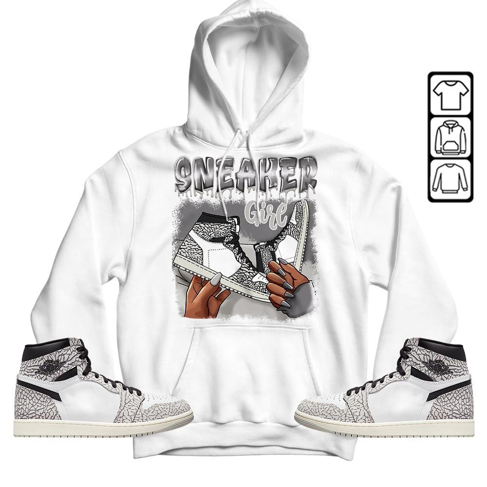 Black Fashion Sneaker Shirt Match OG Elephant 1s, Jordan 1 White Cement MKO T-Shirt Black Fashion Sneaker Shirt Match OG Elephant 1s, Jordan 1 White Cement MKO T-Shirt