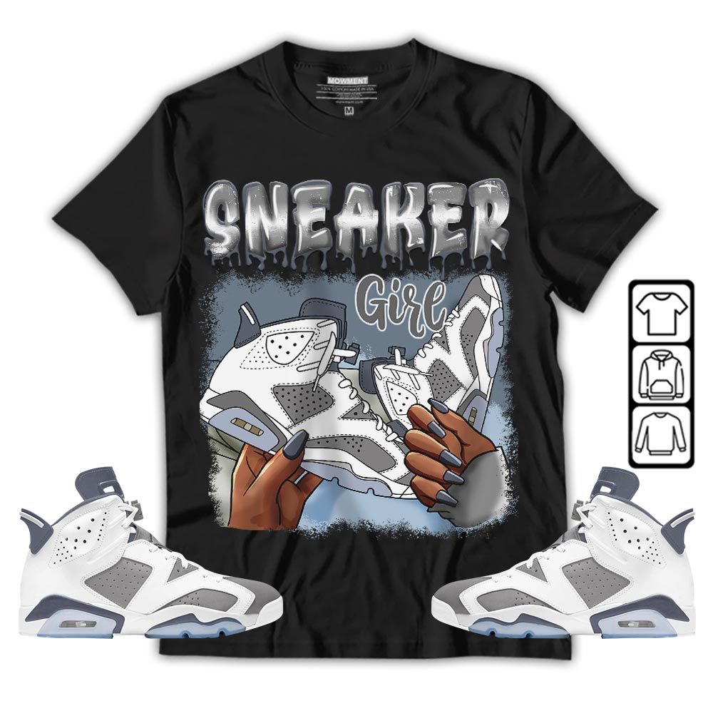 Black Fashion Sneaker Shirt Match Retro Cool Grey 6s, Jordan 6 Cool Grey MKO T-Shirt Black Fashion Sneaker Shirt Match Retro Cool Grey 6s, Jordan 6 Cool Grey MKO T-Shirt