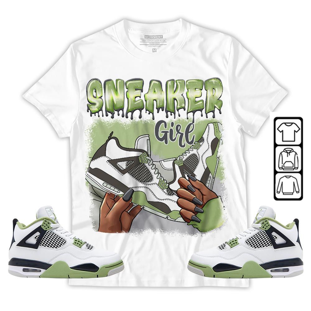 Black Fashion Sneaker Shirt Match Retro Oil Green 4s, Jordan 4 Oil Green MKO T-Shirt Black Fashion Sneaker Shirt Match Retro Oil Green 4s, Jordan 4 Oil Green MKO T-Shirt