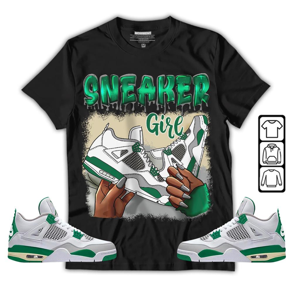 Black Fashion Sneaker Shirt Match Retro Pine Green 4s, Jordan 4 Pine Green MKO T-Shirt Black Fashion Sneaker Shirt Match Retro Pine Green 4s, Jordan 4 Pine Green MKO T-Shirt