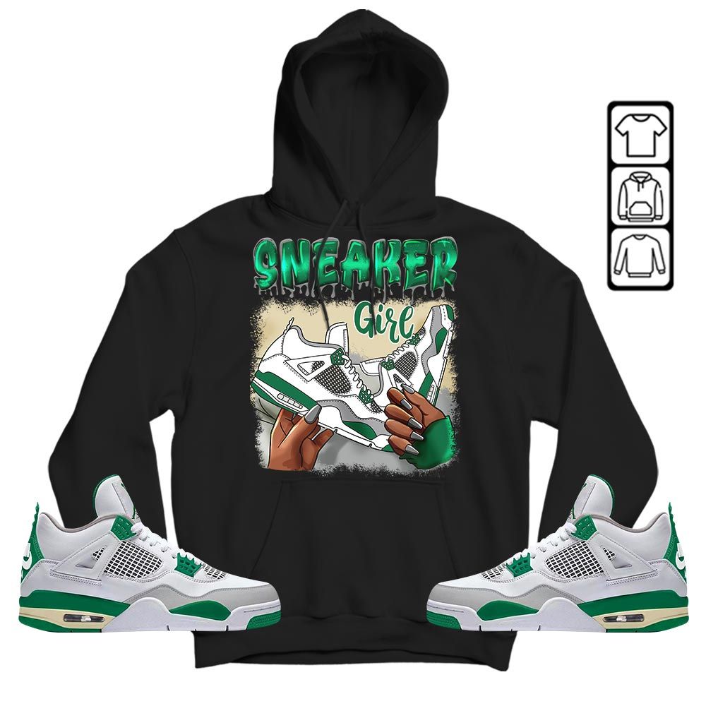 Black Fashion Sneaker Shirt Match Retro Pine Green 4s, Jordan 4 Pine Green MKO T-Shirt Black Fashion Sneaker Shirt Match Retro Pine Green 4s, Jordan 4 Pine Green MKO T-Shirt