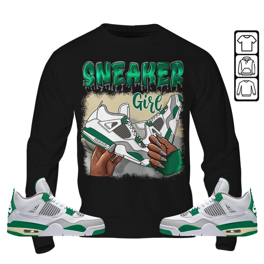 Black Fashion Sneaker Shirt Match Retro Pine Green 4s, Jordan 4 Pine Green MKO T-Shirt Black Fashion Sneaker Shirt Match Retro Pine Green 4s, Jordan 4 Pine Green MKO T-Shirt