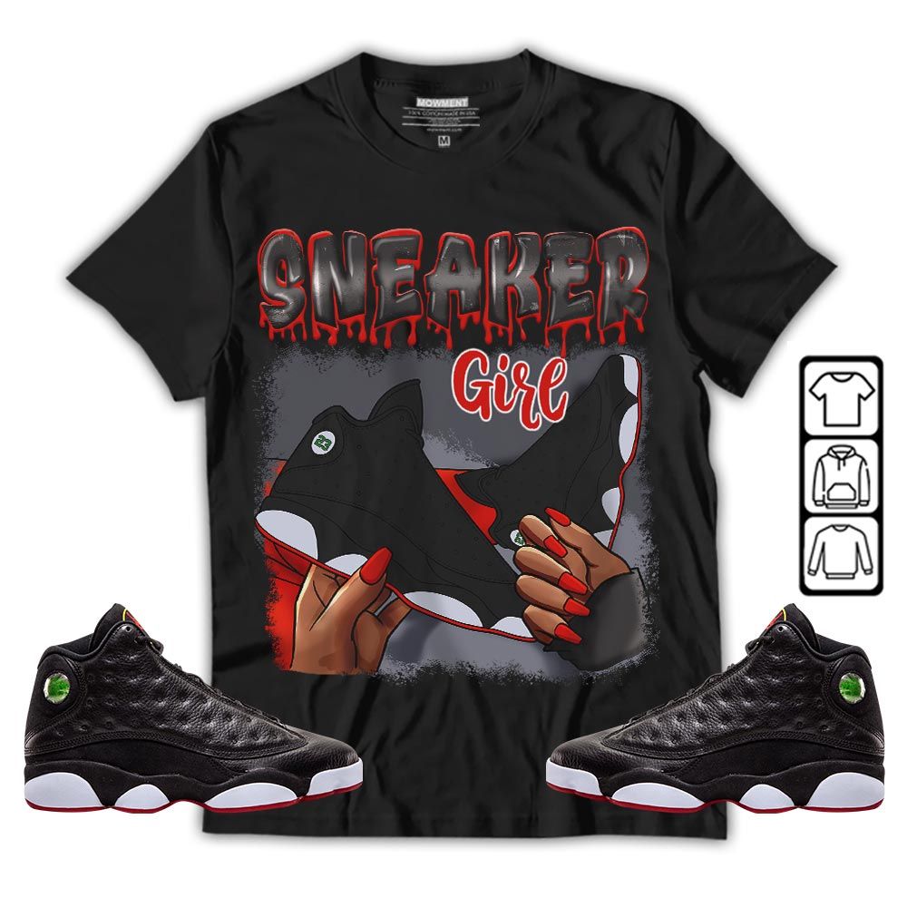Black Fashion Sneaker Shirt Match Retro Playoffs 13s, Jordan 13 Playoffs MKO T-Shirt Black Fashion Sneaker Shirt Match Retro Playoffs 13s, Jordan 13 Playoffs MKO T-Shirt