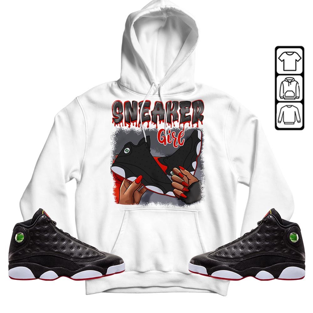 Black Fashion Sneaker Shirt Match Retro Playoffs 13s, Jordan 13 Playoffs MKO T-Shirt