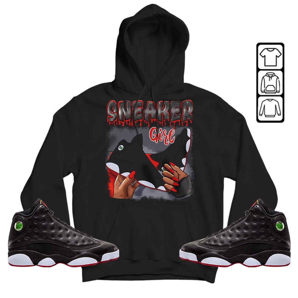 Black Fashion Sneaker Shirt Match Retro Playoffs 13s, Jordan 13 Playoffs MKO T-Shirt Black Fashion Sneaker Shirt Match Retro Playoffs 13s, Jordan 13 Playoffs MKO T-Shirt