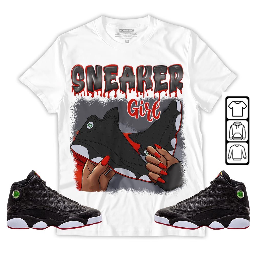 Black Fashion Sneaker Shirt Match Retro Playoffs 13s, Jordan 13 Playoffs MKO T-Shirt Black Fashion Sneaker Shirt Match Retro Playoffs 13s, Jordan 13 Playoffs MKO T-Shirt