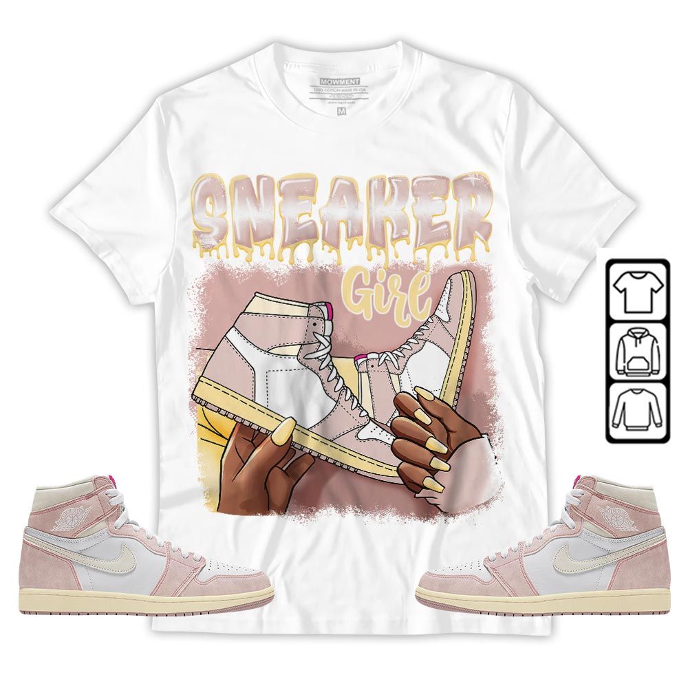 Black Fashion Sneaker Shirt Match Retro Washed Pink 1s, Jordan 1 High OG Washed Pink MKO T-Shirt Black Fashion Sneaker Shirt Match Retro Washed Pink 1s, Jordan 1 High OG Washed Pink MKO T-Shirt