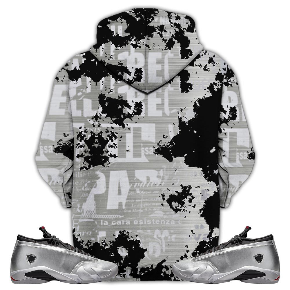 Blessed Drip Sneaker Shirt Match 14 Low Metallic Silver, Jordan 14 Metallic Silver Hoodie Sweatshirt Tee All Over Print MKO Shirt