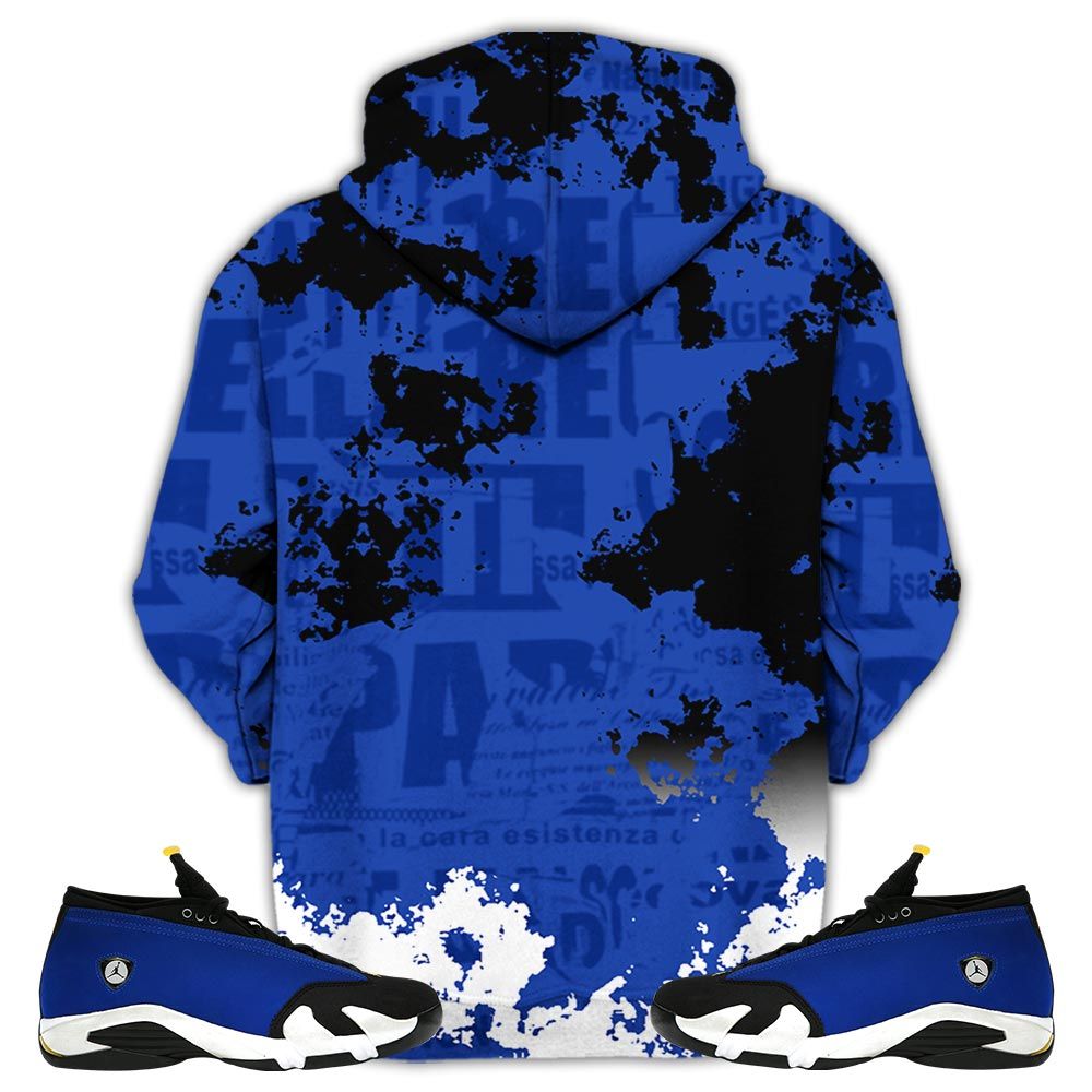 Blessed Drip Sneaker Shirt Match 2023 Blue Laney 14S, Jordan 14 Laney Hoodie Sweatshirt Tee All Over Print MKO Shirt