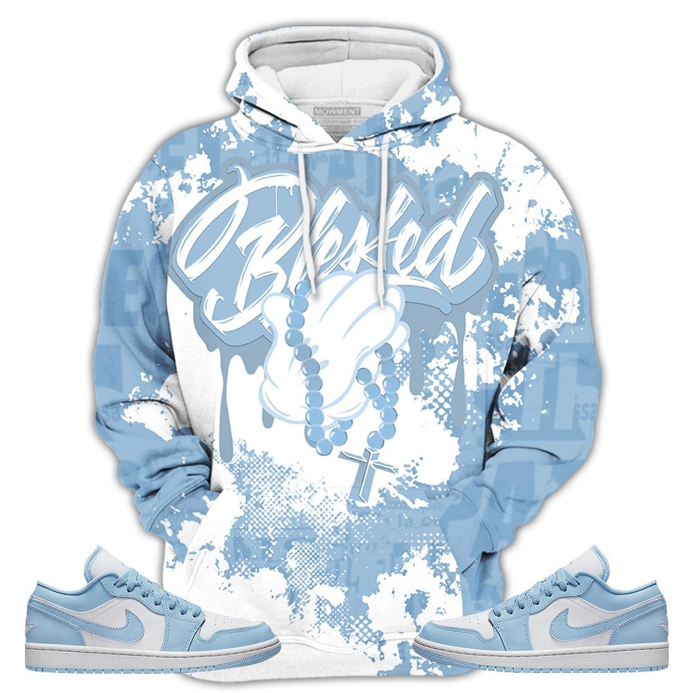 Blessed Drip Sneaker Shirt Match Air Max 97 Metallic Gold, Jordan 1 Low Ice Blue Hoodie Sweatshirt Tee All Over Print MKO Shirt Blessed Drip Sneaker Shirt Match Air Max 97 Metallic Gold, Jordan 1 Low Ice Blue Hoodie Sweatshirt Tee All Over Print MKO Shirt