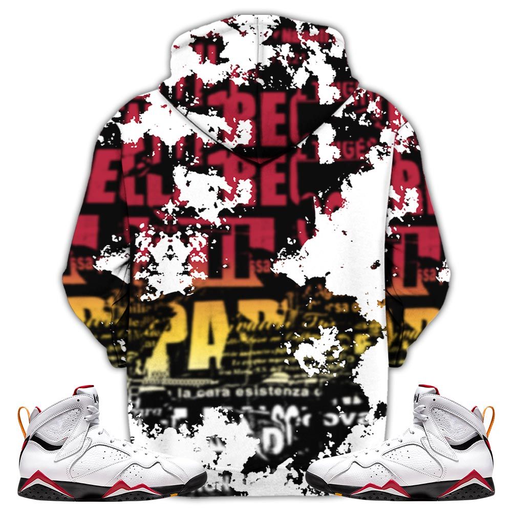 Blessed Drip Sneaker Shirt Match Cardinal 7S, Jordan 7 Retro Cardinal Hoodie Sweatshirt Tee All Over Print MKO Shirt