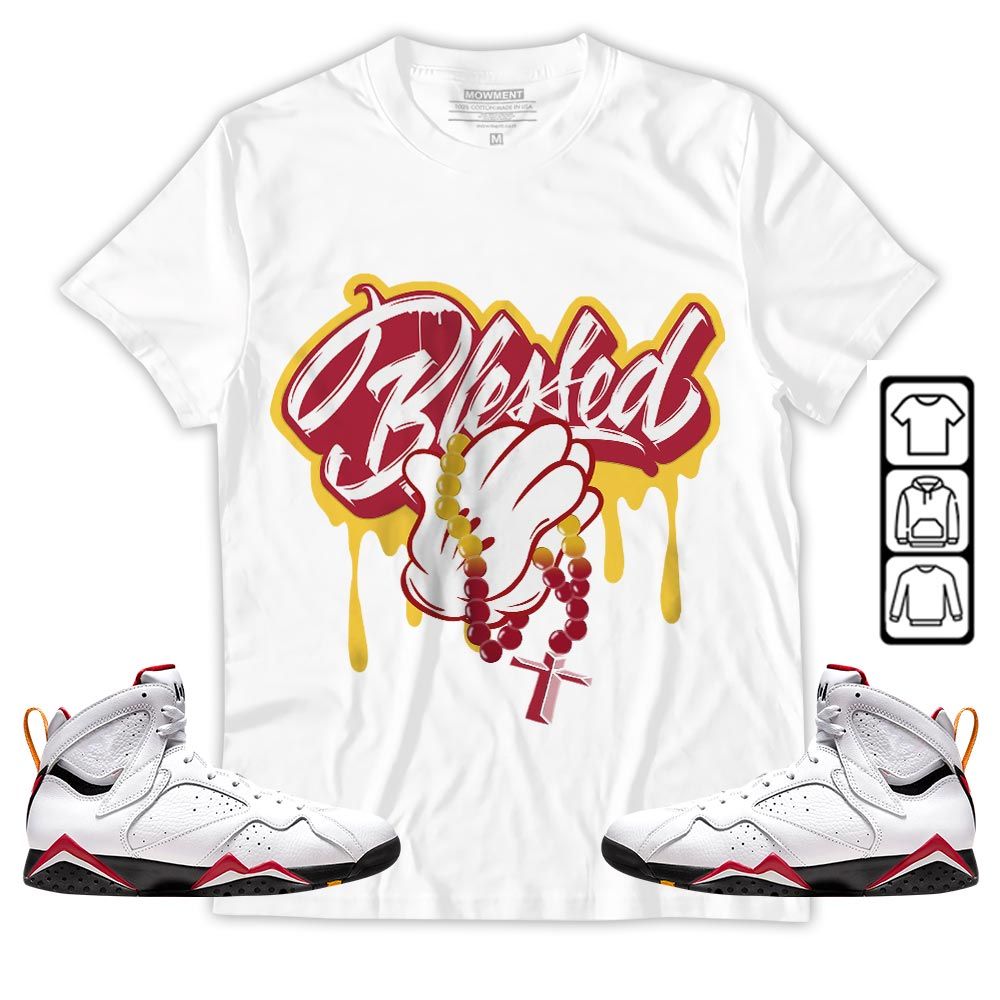Blessed Drip Sneaker Shirt Match Cardinal 7s, Jordan 7 Retro Cardinal MKO T-Shirt Blessed Drip Sneaker Shirt Match Cardinal 7s, Jordan 7 Retro Cardinal MKO T-Shirt