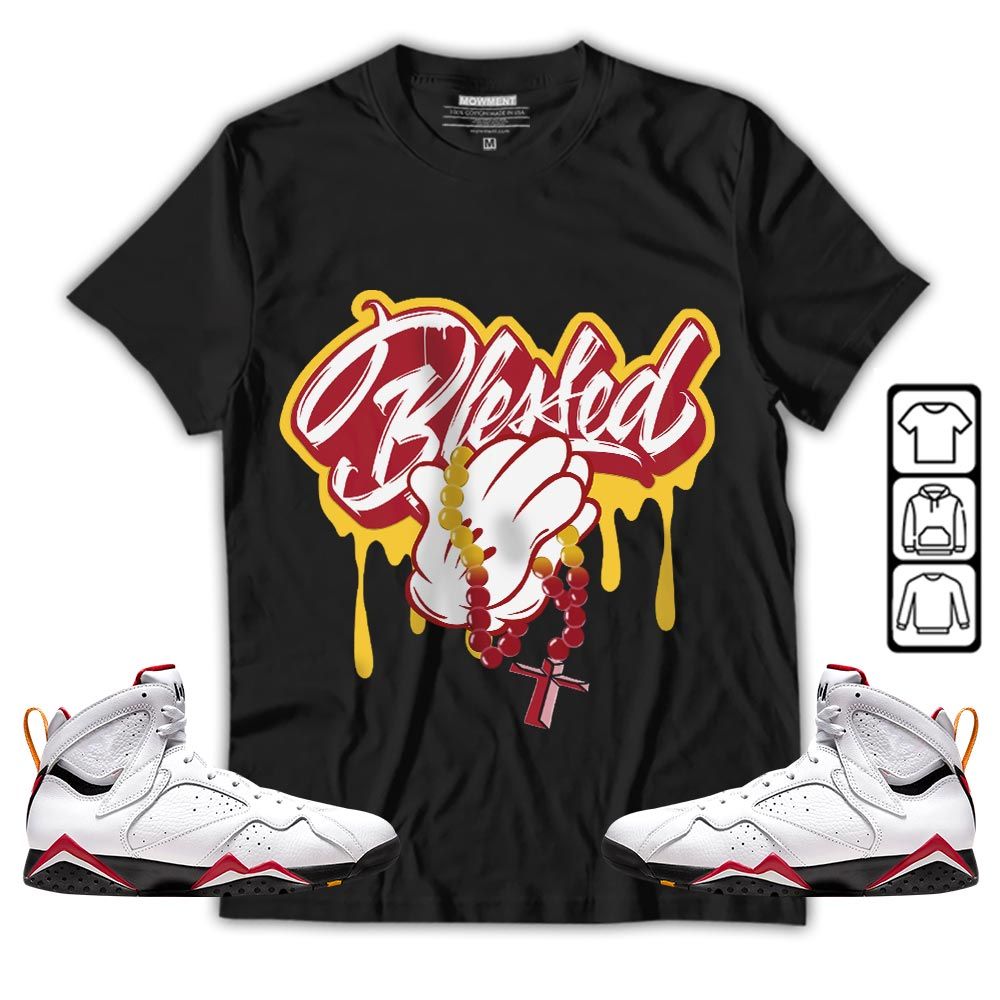 Blessed Drip Sneaker Shirt Match Cardinal 7s, Jordan 7 Retro Cardinal MKO T-Shirt Blessed Drip Sneaker Shirt Match Cardinal 7s, Jordan 7 Retro Cardinal MKO T-Shirt
