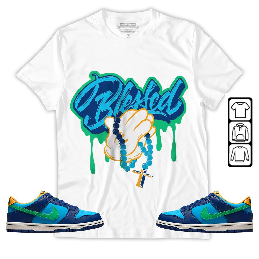 Blessed Drip Sneaker Shirt Match Dunk Low GS Kyrie, Dunk Low GS Electric Algae MKO T-Shirt