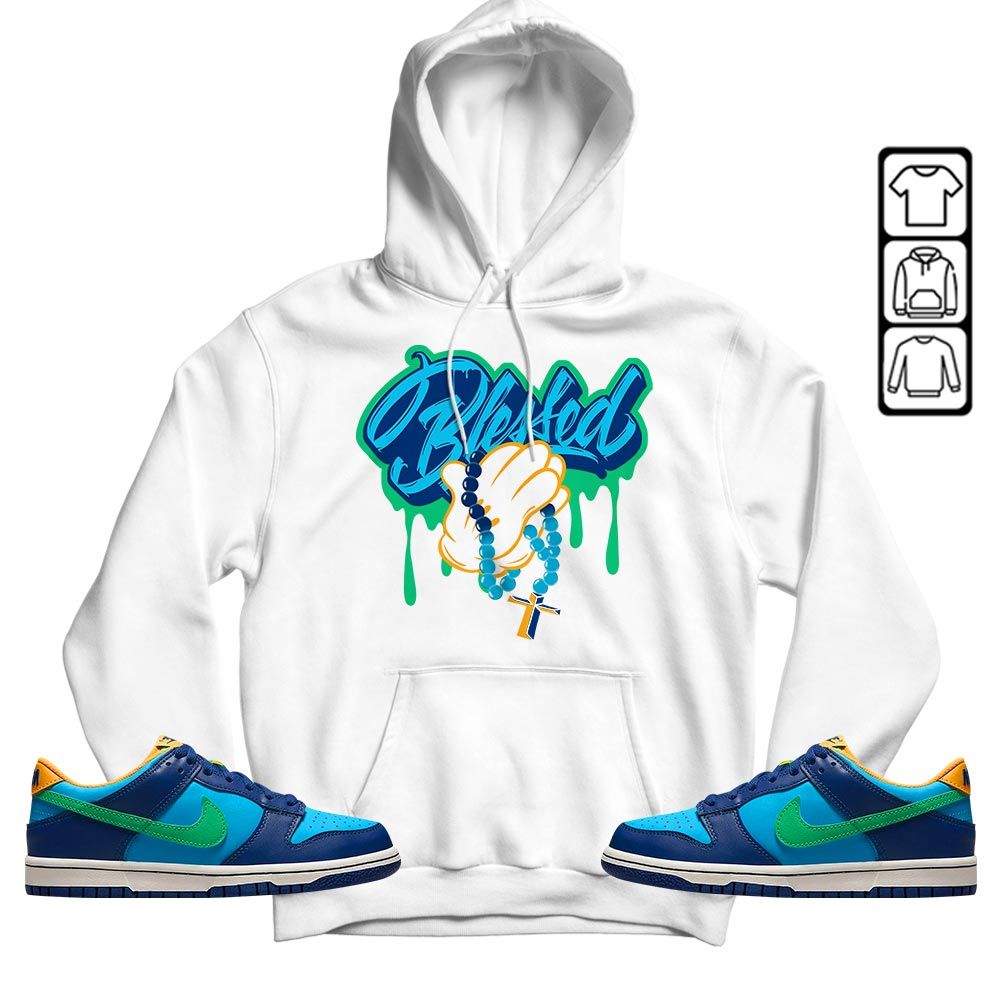 Blessed Drip Sneaker Shirt Match Dunk Low GS Kyrie, Dunk Low GS Electric Algae MKO T-Shirt