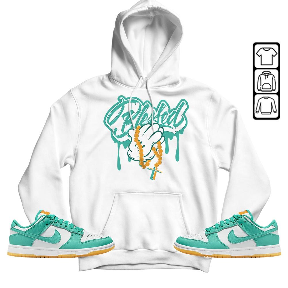 Blessed Drip Sneaker Shirt Match Dunk Low Turquoise, Dunk Low Teal Zeal MKO T-Shirt
