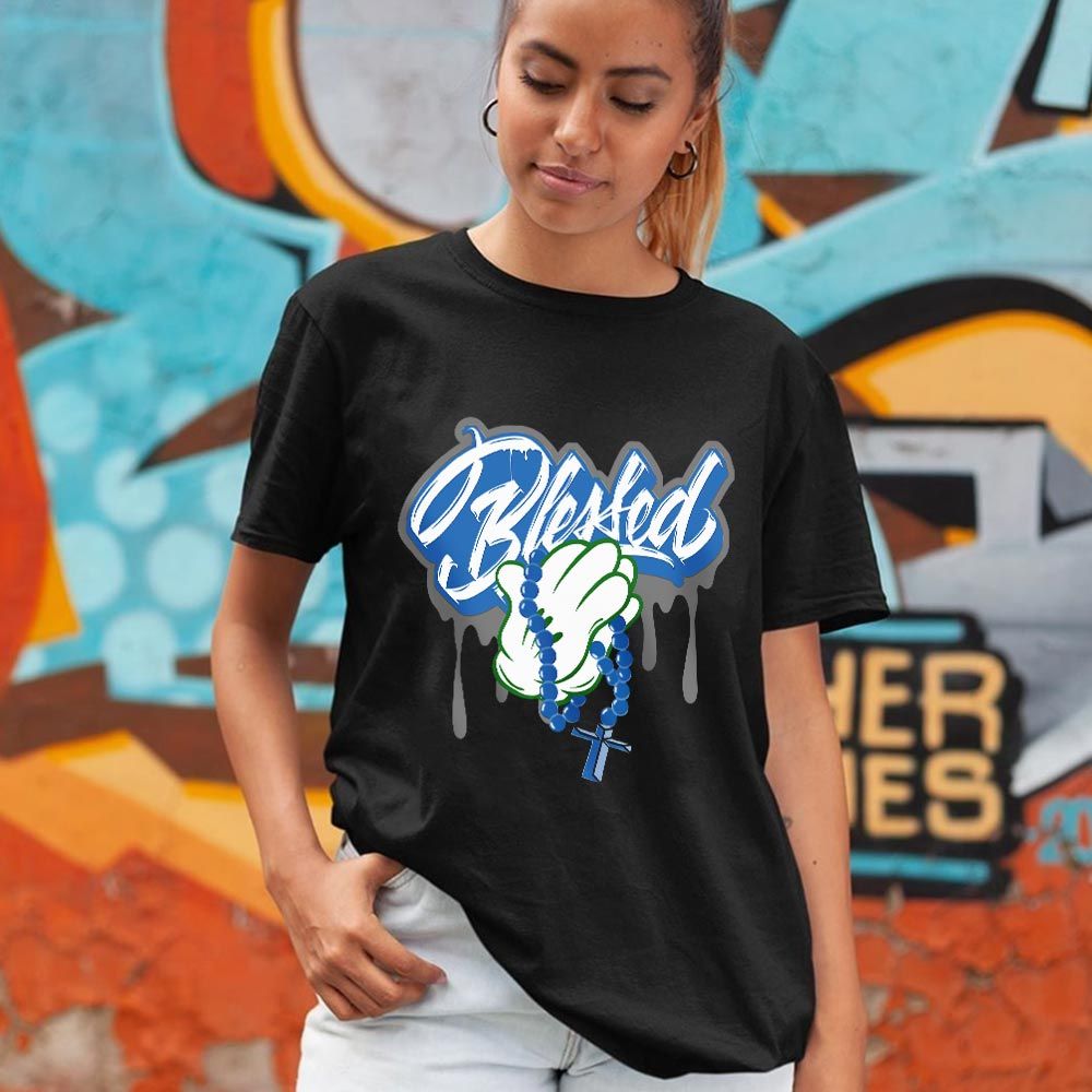 Blessed Drip Sneaker Shirt Match French Blue 13s, Jordan 13 French Blue MKO T-Shirt Blessed Drip Sneaker Shirt Match French Blue 13s, Jordan 13 French Blue MKO T-Shirt