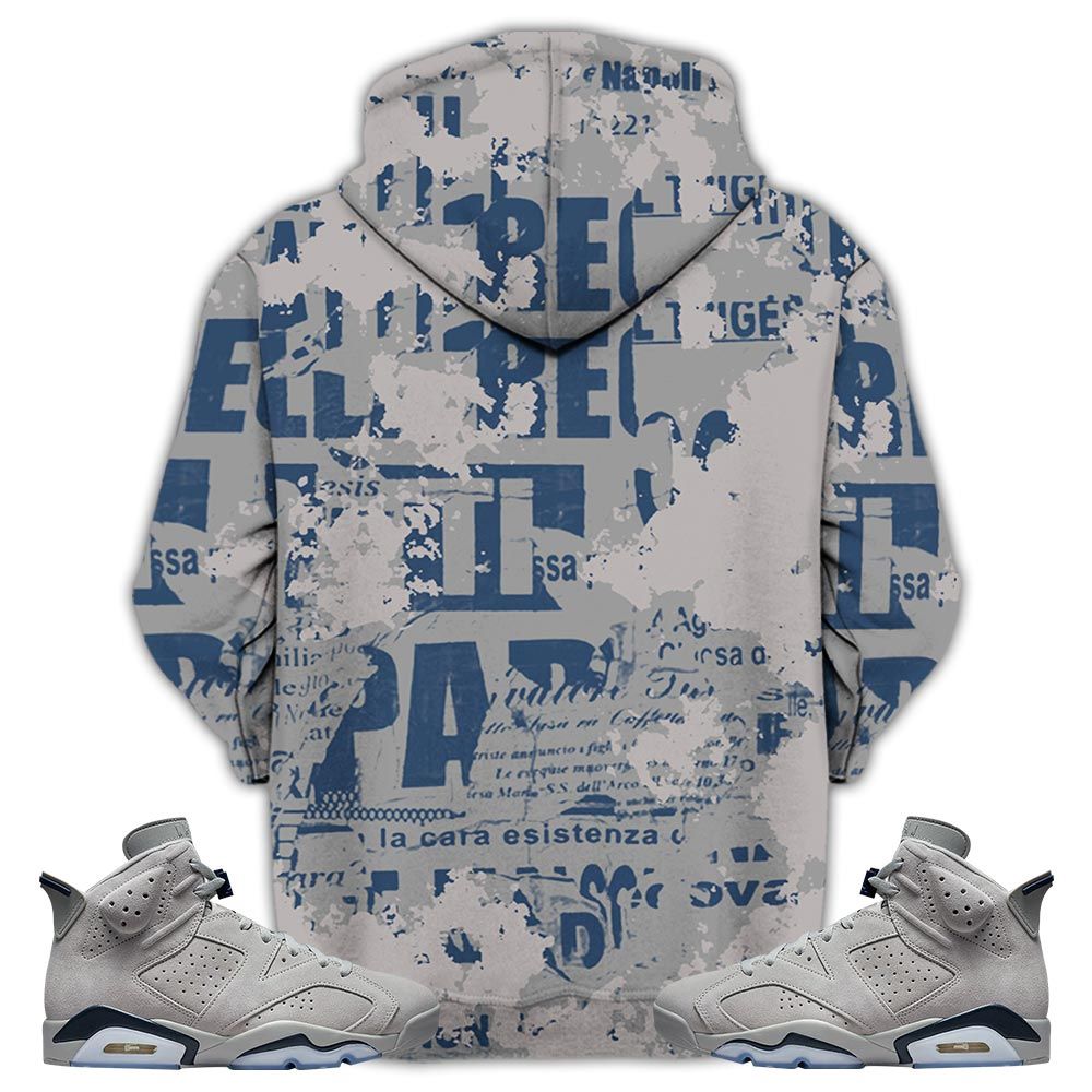 Blessed Drip Sneaker Shirt Match Georgetown 6S, Jordan 6 Retro Georgetown Hoodie Sweatshirt Tee All Over Print MKO Shirt