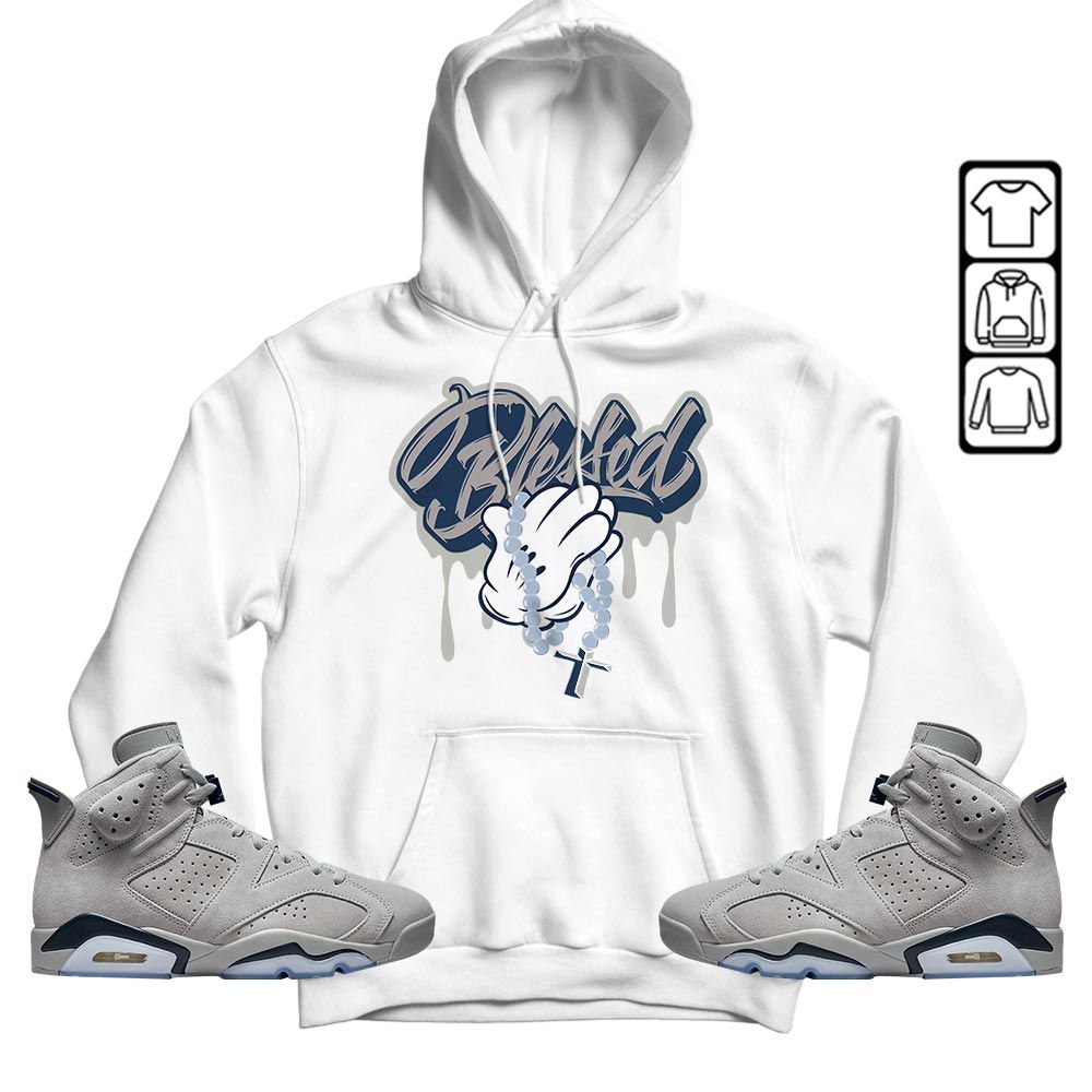 Blessed Drip Sneaker Shirt Match Georgetown 6s, Jordan 6 Retro Georgetown MKO T-Shirt