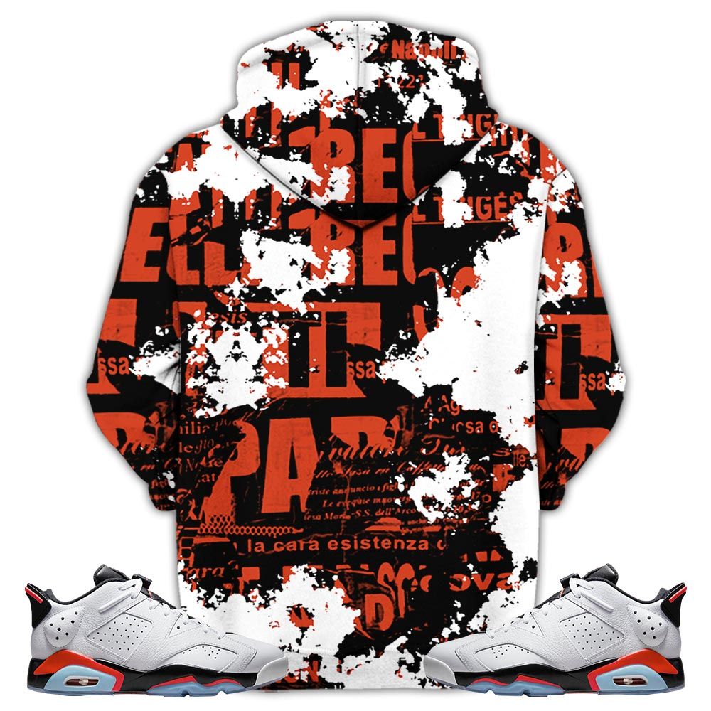 Blessed Drip Sneaker Shirt Match Golf White Infrared 6S, Jordan 6 Low Infrared Hoodie Sweatshirt Tee All Over Print MKO Shirt